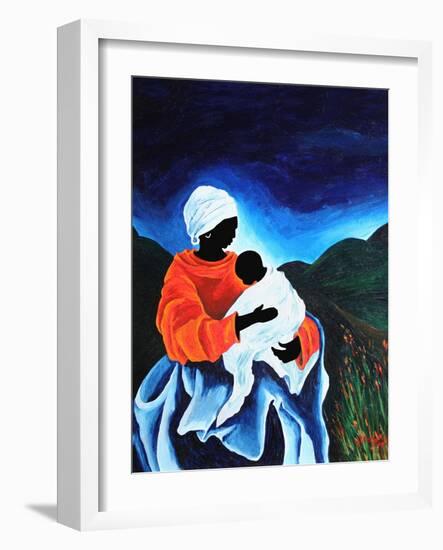 Madonna and child - Lullaby, 2008-Patricia Brintle-Framed Giclee Print