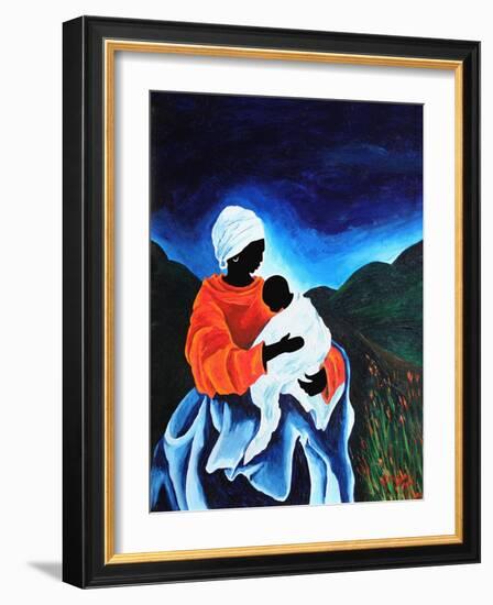 Madonna and child - Lullaby, 2008-Patricia Brintle-Framed Giclee Print