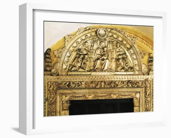 Madonna and Child, Lunette Relief of Transept Door, 1466-Giovanni Antonio Amadeo-Framed Giclee Print