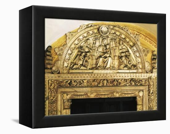 Madonna and Child, Lunette Relief of Transept Door, 1466-Giovanni Antonio Amadeo-Framed Premier Image Canvas