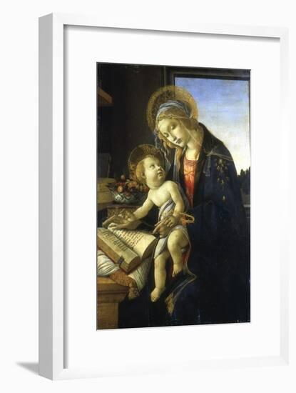 Madonna and Child (Madonna of the Book), 1483-Sandro Botticelli-Framed Giclee Print