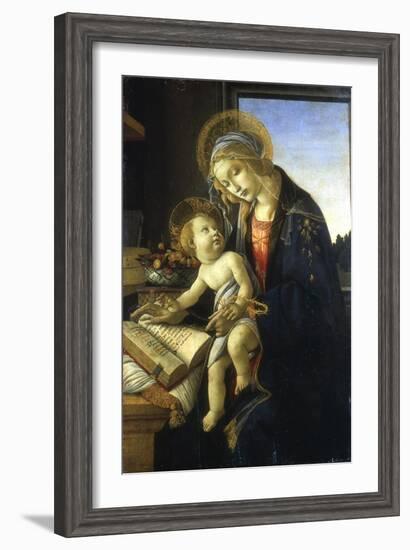 Madonna and Child (Madonna of the Book), 1483-Sandro Botticelli-Framed Giclee Print