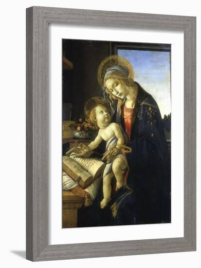 Madonna and Child (Madonna of the Book), 1483-Sandro Botticelli-Framed Giclee Print