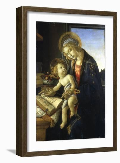 Madonna and Child (Madonna of the Book), 1483-Sandro Botticelli-Framed Giclee Print