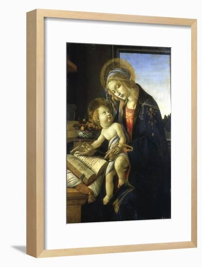 Madonna and Child (Madonna of the Book), 1483-Sandro Botticelli-Framed Giclee Print