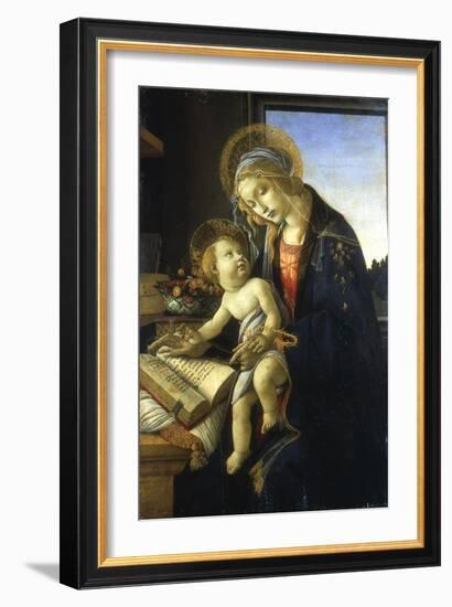 Madonna and Child (Madonna of the Book), 1483-Sandro Botticelli-Framed Giclee Print