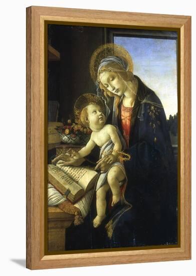 Madonna and Child (Madonna of the Book), 1483-Sandro Botticelli-Framed Premier Image Canvas