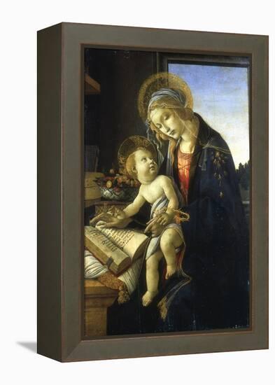 Madonna and Child (Madonna of the Book), 1483-Sandro Botticelli-Framed Premier Image Canvas