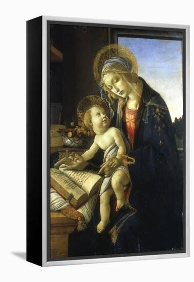 Madonna and Child (Madonna of the Book), 1483-Sandro Botticelli-Framed Premier Image Canvas