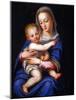 Madonna and Child (Oil on Silvered Copper)-Alessandro Allori-Mounted Giclee Print