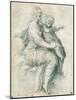 Madonna and Child on the Clouds, C1525-Parmigianino-Mounted Giclee Print