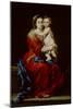 Madonna and Child or Virgin of the Rosary-Bartolome Esteban Murillo-Mounted Giclee Print