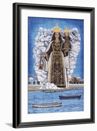 Madonna and Child, Painted Pottery-null-Framed Giclee Print