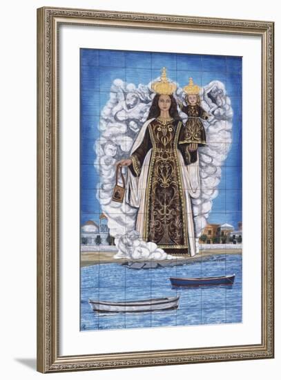 Madonna and Child, Painted Pottery-null-Framed Giclee Print