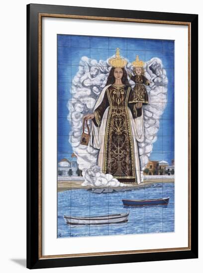 Madonna and Child, Painted Pottery-null-Framed Giclee Print