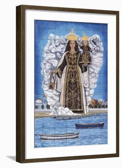 Madonna and Child, Painted Pottery-null-Framed Giclee Print