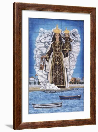 Madonna and Child, Painted Pottery-null-Framed Giclee Print