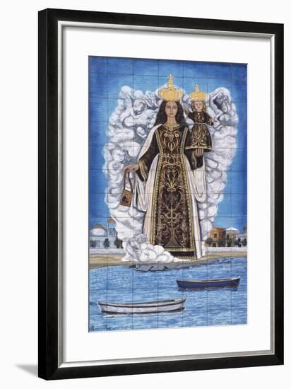 Madonna and Child, Painted Pottery-null-Framed Giclee Print