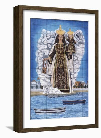 Madonna and Child, Painted Pottery-null-Framed Giclee Print