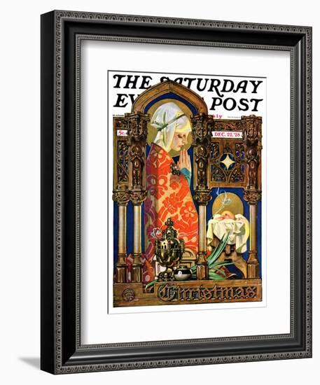 "Madonna and Child," Saturday Evening Post Cover, December 22, 1928-Joseph Christian Leyendecker-Framed Giclee Print