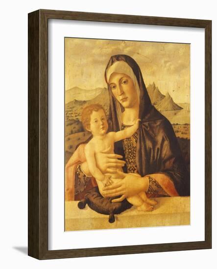 Madonna and Child Seated-Bartolomeo Montagna-Framed Giclee Print