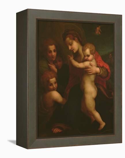 Madonna and Child, St. John and Two Angels-Andrea del Sarto-Framed Premier Image Canvas