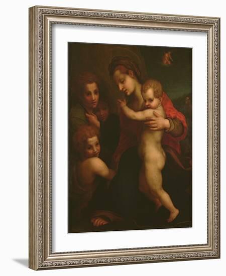 Madonna and Child, St. John and Two Angels-Andrea del Sarto-Framed Giclee Print