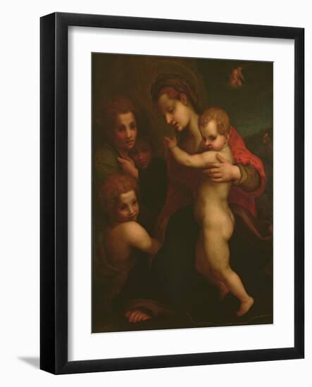 Madonna and Child, St. John and Two Angels-Andrea del Sarto-Framed Giclee Print