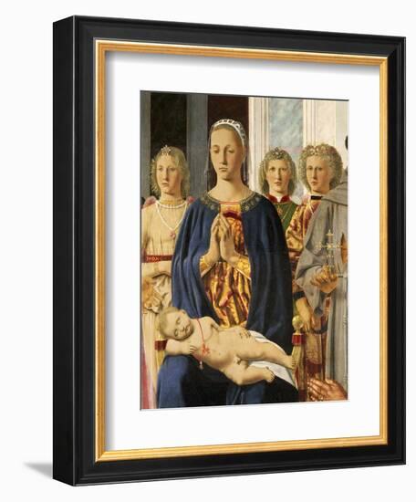 Madonna and Child Surrounded by Angels-null-Framed Giclee Print