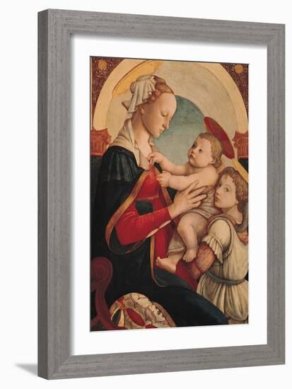 Madonna and Child with an Angel-Sandro Botticelli-Framed Giclee Print