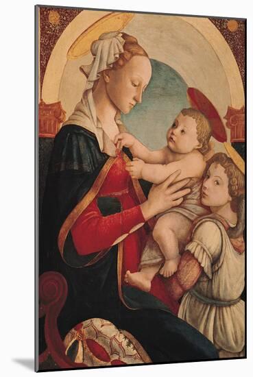 Madonna and Child with an Angel-Sandro Botticelli-Mounted Giclee Print