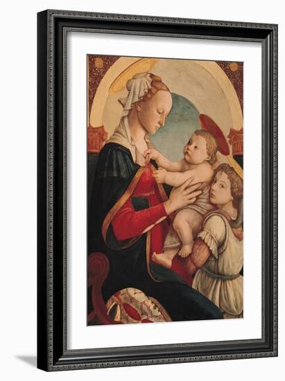 Madonna and Child with an Angel-Sandro Botticelli-Framed Giclee Print