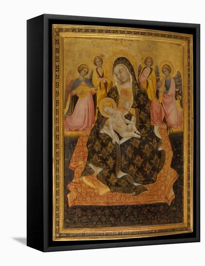 Madonna and Child with Angels, 1420-Pietro di Domenico da Montepulciano-Framed Premier Image Canvas