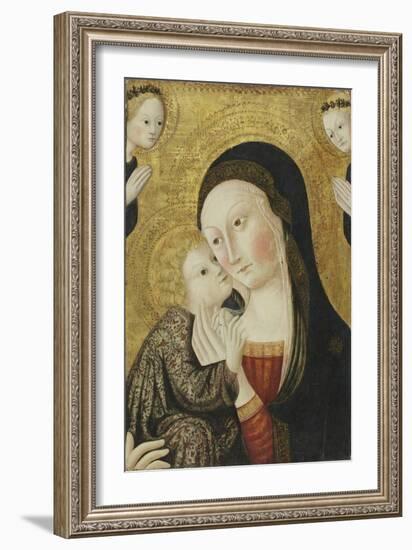 Madonna and Child with Angels, 1430-45-Sano di Pietro-Framed Giclee Print