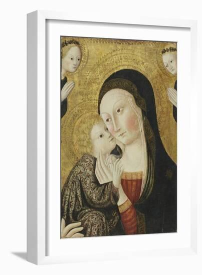 Madonna and Child with Angels, 1430-45-Sano di Pietro-Framed Giclee Print