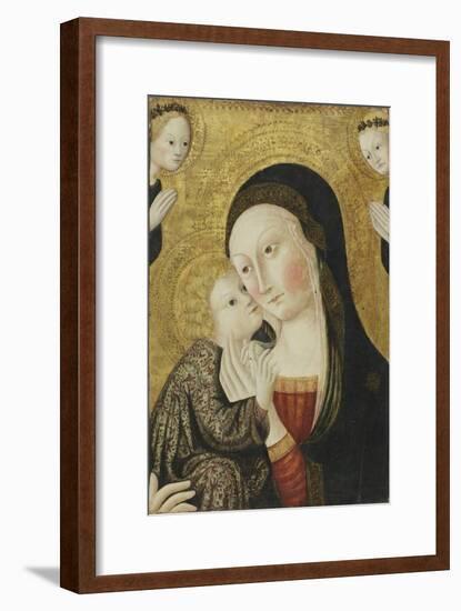 Madonna and Child with Angels, 1430-45-Sano di Pietro-Framed Giclee Print