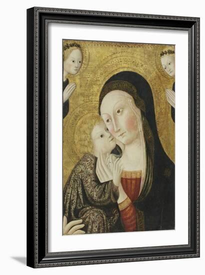 Madonna and Child with Angels, 1430-45-Sano di Pietro-Framed Giclee Print