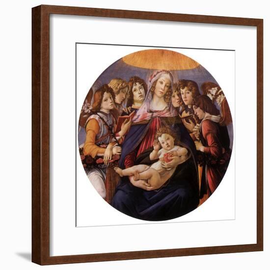 Madonna and Child with Angels, 1487-Sandro Botticelli-Framed Giclee Print