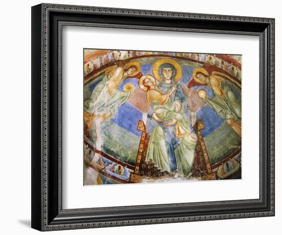 Madonna and Child with Angels and Saints-null-Framed Giclee Print