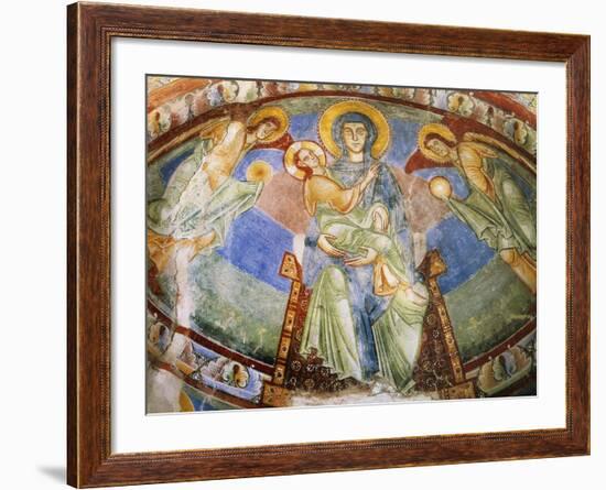 Madonna and Child with Angels and Saints-null-Framed Giclee Print