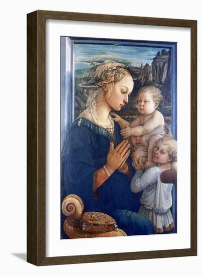 Madonna and Child with Angels, C1455-Filippino Lippi-Framed Giclee Print