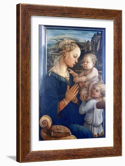 Madonna and Child with Angels, C1455-Filippino Lippi-Framed Giclee Print