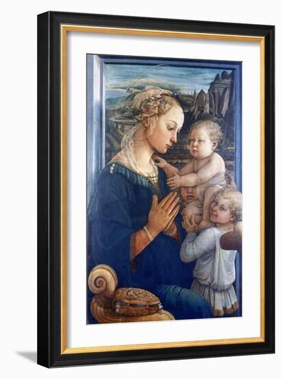 Madonna and Child with Angels, C1455-Filippino Lippi-Framed Giclee Print