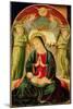 Madonna and Child with Angels (Oil on Panel)-Benozzo di Lese di Sandro Gozzoli-Mounted Giclee Print