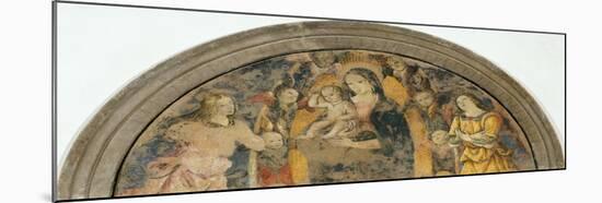 Madonna and Child with Angels-Bernardino di Betto Pinturicchio-Mounted Giclee Print