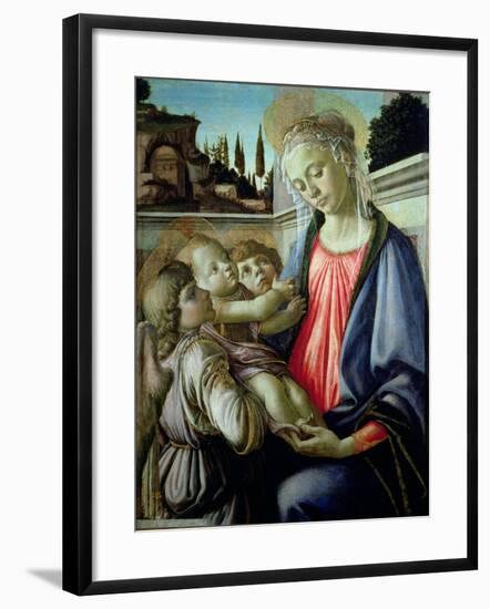 Madonna and Child with Angels-Sandro Botticelli-Framed Giclee Print