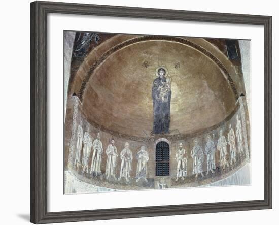 Madonna and Child with Apostles, 12th-13th Century-null-Framed Giclee Print