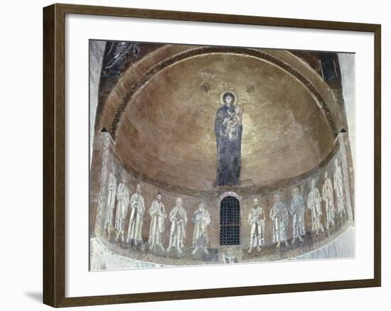 Madonna and Child with Apostles, 12th-13th Century-null-Framed Giclee Print