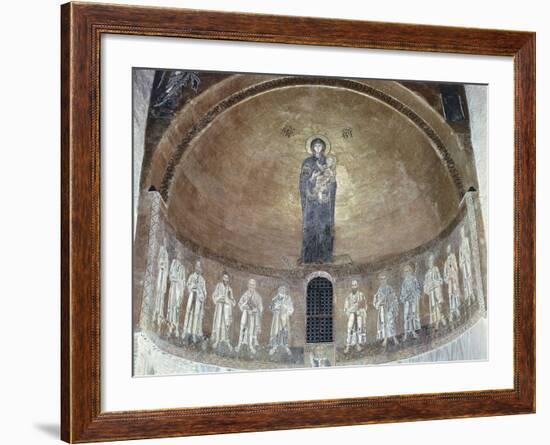 Madonna and Child with Apostles, 12th-13th Century-null-Framed Giclee Print