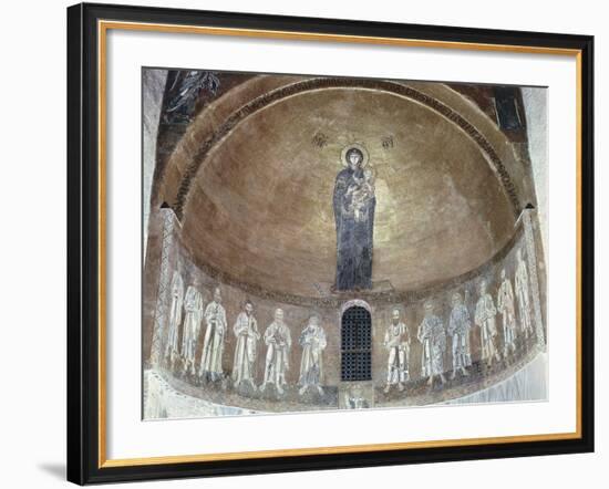 Madonna and Child with Apostles, 12th-13th Century-null-Framed Giclee Print